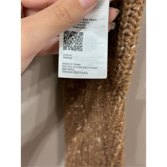 NWOT prAna Laurel Creek Silk Wool Blend 1/4 Zip Cable Knit Sweater Women's S - Picture 7 of 13